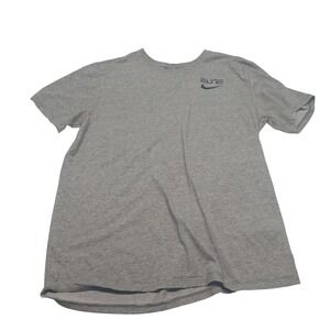 Nike Elite Dri Fit Athletic Cut T Shirt Gray Mens Size Medium Short Sleeve‎